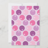 ガールバウンスハウスバースデーパーティーの招待 招待状 (裏面)