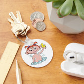 ガールバスタイムおもしろいとゴムのアヒルとバブル キーホルダー