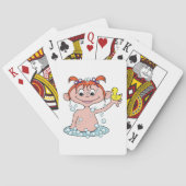 ガールバスタイムおもしろいとゴムのアヒルとバブル トランプ (裏面)