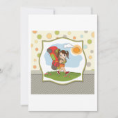 ガールバックパッキング招待状 招待状 (正面)