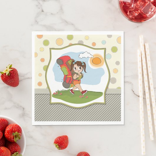 ガールバックパッキング紙ナプキンス スタンダードランチョンナプキン