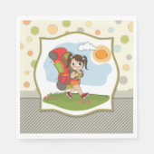 ガールバックパッキング紙ナプキンス スタンダードランチョンナプキン (正面)