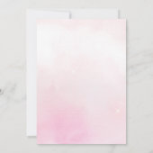 ガールバニーうさぎマスクオンライン赤ちゃんシャワーでドライブ 招待状 (裏面)