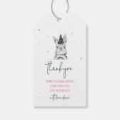 ガールバニーラビット誕生日サンキューユーラベル ギフトタグ (正面)