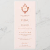 ガールバプティスピンククレストバラ金ゴールドヴィンテージクロス メニュー (正面)