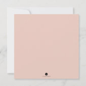 ガールバプティスマ招待状ピンクレース 招待状 (裏面)