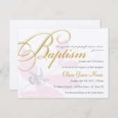 ガールバプティスマ招待状 招待状 (正面/裏面)