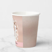 ガールバプテスマバラ金ゴールド《キリスト教》洗礼式や命名式バスケット 紙コップ (左)