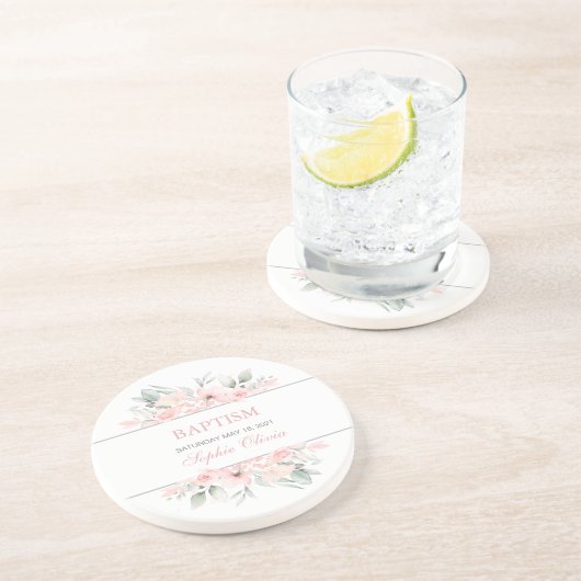 ガールバプテスマパーティー用品テーブルウェアコースター コースター (側面)