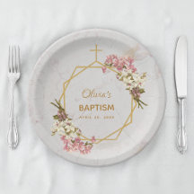 ガールバプテスマフローラ蘭金ゴールド大理石幾何学