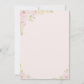 ガールバプテスマ招待状バラバプテスマ招待状 招待状 (裏面)