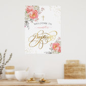 ガールバプテスムウェルカムフローラ ポスター (キッチン)