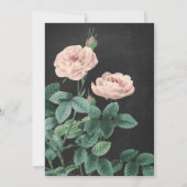 ガールバラファースト誕生日招待状シャルボード 招待状 (裏面)