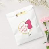 ガールバルーンをテーマにしたファースト誕生日 フェイバーバッグ (封をした状態)