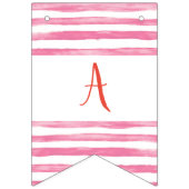 ガールバルーンをテーマにした最初の誕生日バナー バンティングフラッグ (第2の旗)