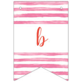 ガールバルーンをテーマにした最初の誕生日バナー バンティングフラッグ (第3の旗)