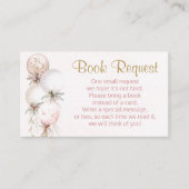 ガールバルーンブックリクエストカード 名刺 (正面)