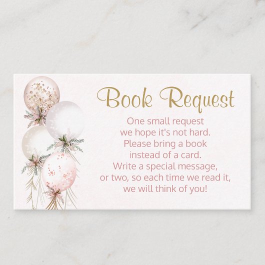 ガールバルーンブックリクエストカード 名刺