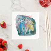 ガールバレリナダンサーThunder_Cove スタンダードカクテルナプキン (インサイチュ)