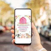 ガールバーンファームアニマルズ納屋周囲の庭誕生日 招待状