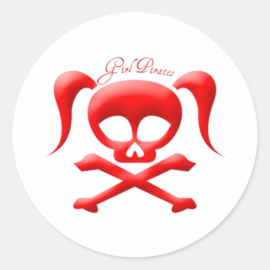 ガールパイレーツシール ラウンドシール (正面)