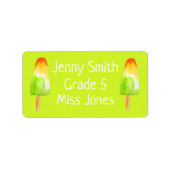 ガールパインライムポプシクル名スクールブックラベル ラベル (正面)