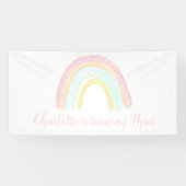 ガールパステルレインボーバースデーパーティー 横断幕 (横)