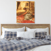 ガールパッキングさくらんぼインProvence （フランス） キャンバスプリント (インサイチュ (寝室))