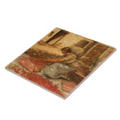 ガールパッキングさくらんぼインProvence （フランス） タイル (側面)