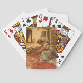 ガールパッキングさくらんぼインProvence （フランス） トランプ