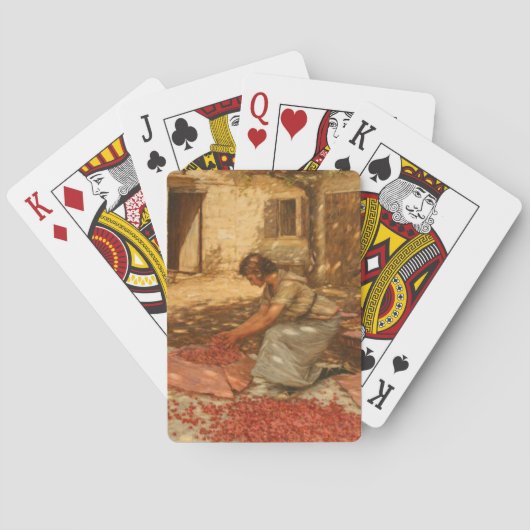 ガールパッキングさくらんぼインProvence （フランス） トランプ (裏面)