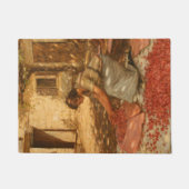 ガールパッキングさくらんぼインProvence (フランス) ドアマット (正面)