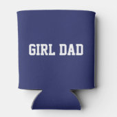 ガールパパ白黒カスタムキュイモダンおもしろいクール 缶クーラー (裏面)