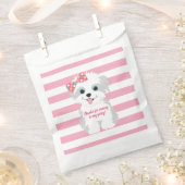 ガールパピー誕生日パーティー フェイバーバッグ (クリップ留めされた状態)