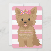 ガールパピー誕生日パーティーII 招待状 (正面)