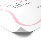 ガールパリコケフランスのットファースト誕生日サイン ポスター (角)