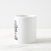 ガールパワーはっきりしたタイポグラフィ- Empowering Graphic コーヒーマグカップ (中央)