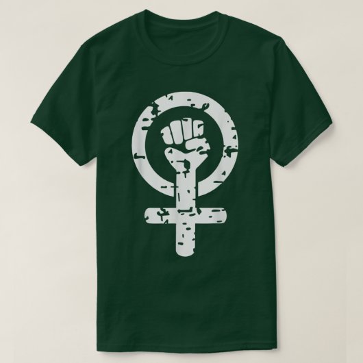 ガールパワーグルPwrフェミニスト平等な権利を権限に Tシャツ (デザイン正面)