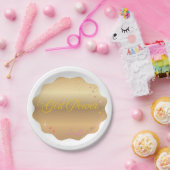 ガールパワーシェイプ ペーパープレート (パーティー)