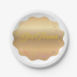 ガールパワーシェイプ ペーパープレート