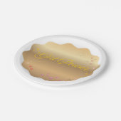 ガールパワーシェイプ ペーパープレート (アングル)