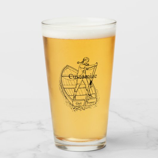 ガールパワースカルリングボートThunder_Cove タンブラーグラス (ドリンク正面)