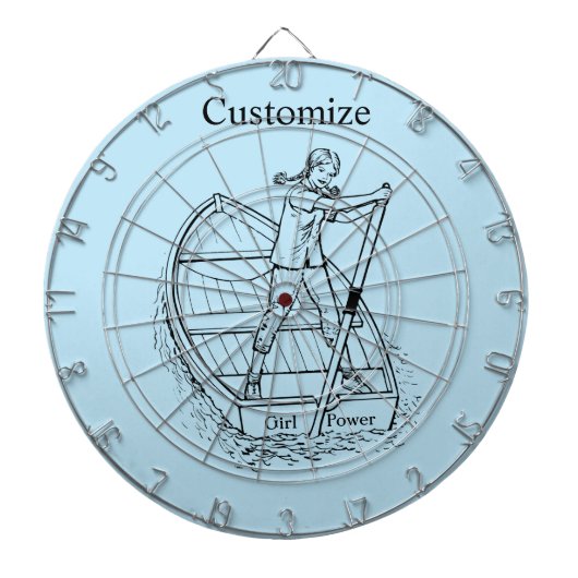 ガールパワースカルリングボートThunder_Cove ダーツボード (正面)