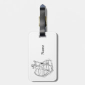 ガールパワースカルリングボートThunder_Cove ラゲッジタグ (裏面縦)