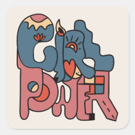 ガールパワースクエアシール スクエアシール