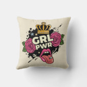 ガールパワータトゥースタイル クッション (裏面)