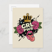ガールパワータトゥースタイル ポストカード (正面/裏面)