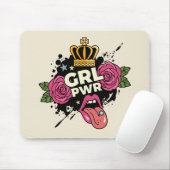 ガールパワータトゥースタイル マウスパッド (マウス)
