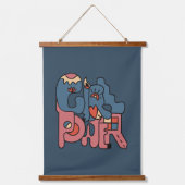 ガールパワーダーク 吊り下げ型タペストリー (正面)