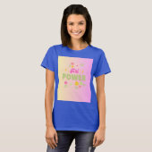 ガールパワーデザイン Tシャツ (正面フル)